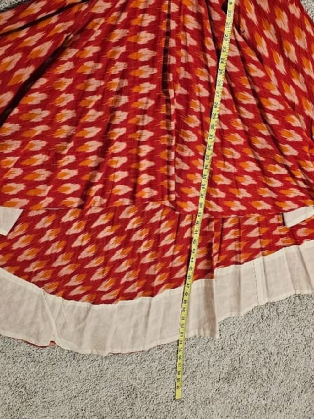 Orange hi low dress
